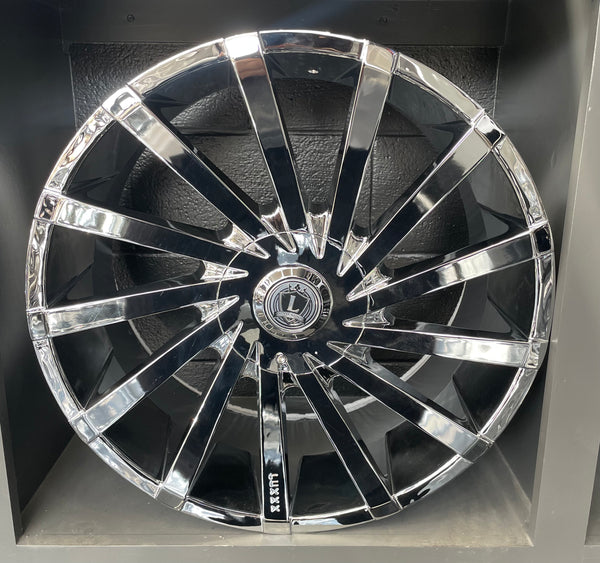 LUX 13V 22X9 5X114.3/127 +33 73.1 CHROME