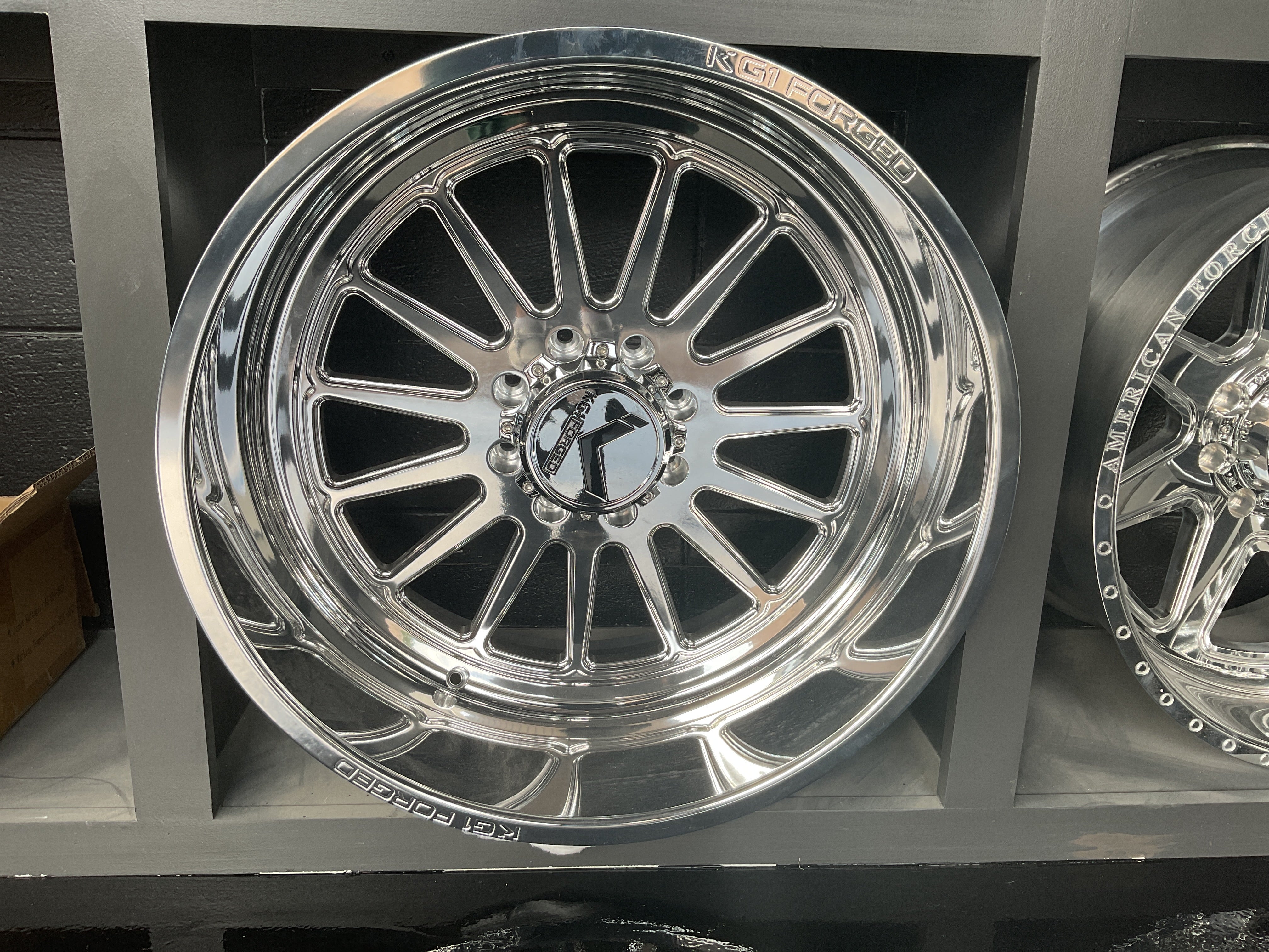 RAYS 24X12 8X165.1 ET -44 CB 122.1 POLISHED